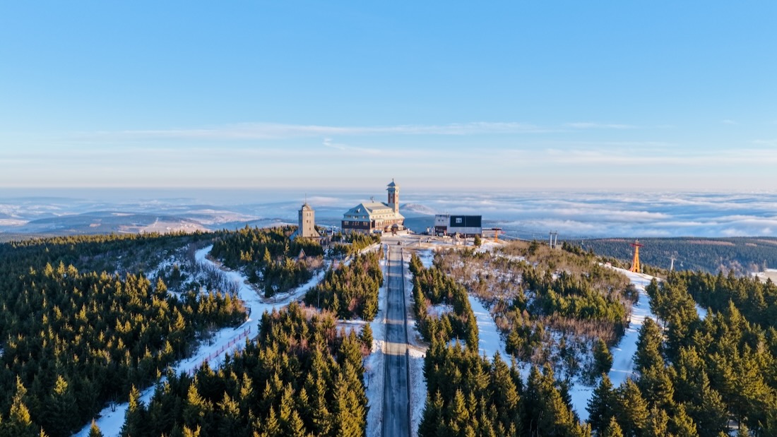 Der Fichtelberg in Oberwiesenthal