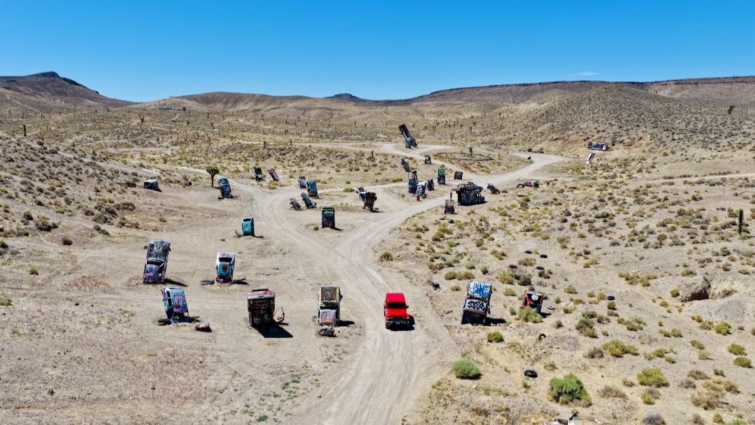 International Car Forest of The Last Church in Nevada USA
