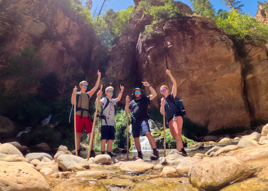 fravely bei den Big Springs in the Narrows