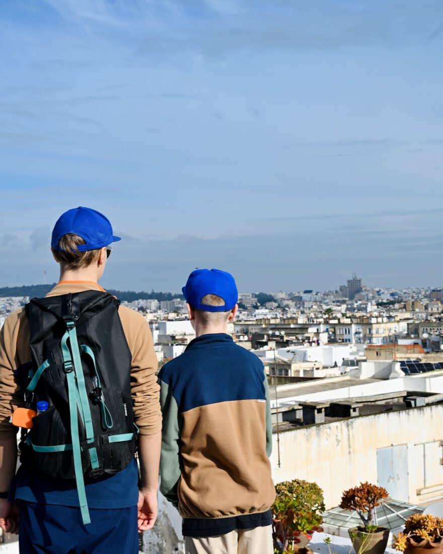 Flo und Ben über den Dächern von Tunis
