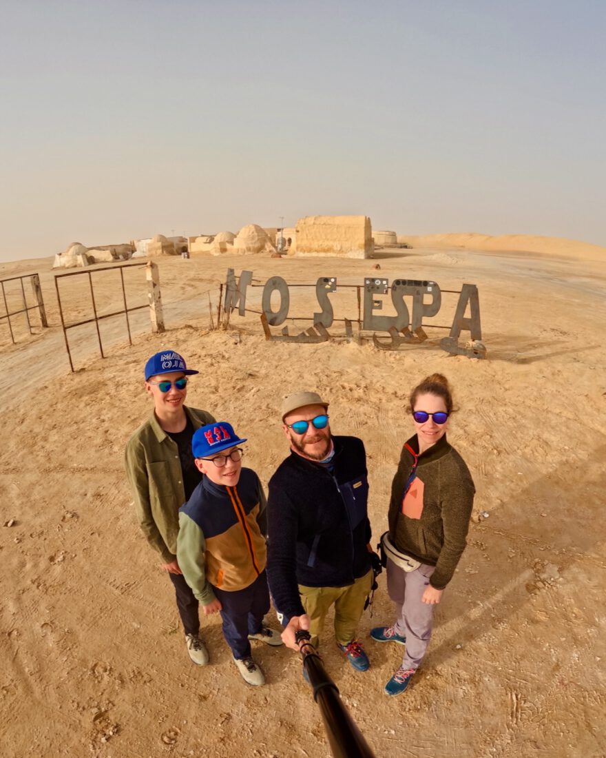 Fravely in Mos Espa der Star Wars Kulisse in Tunesien