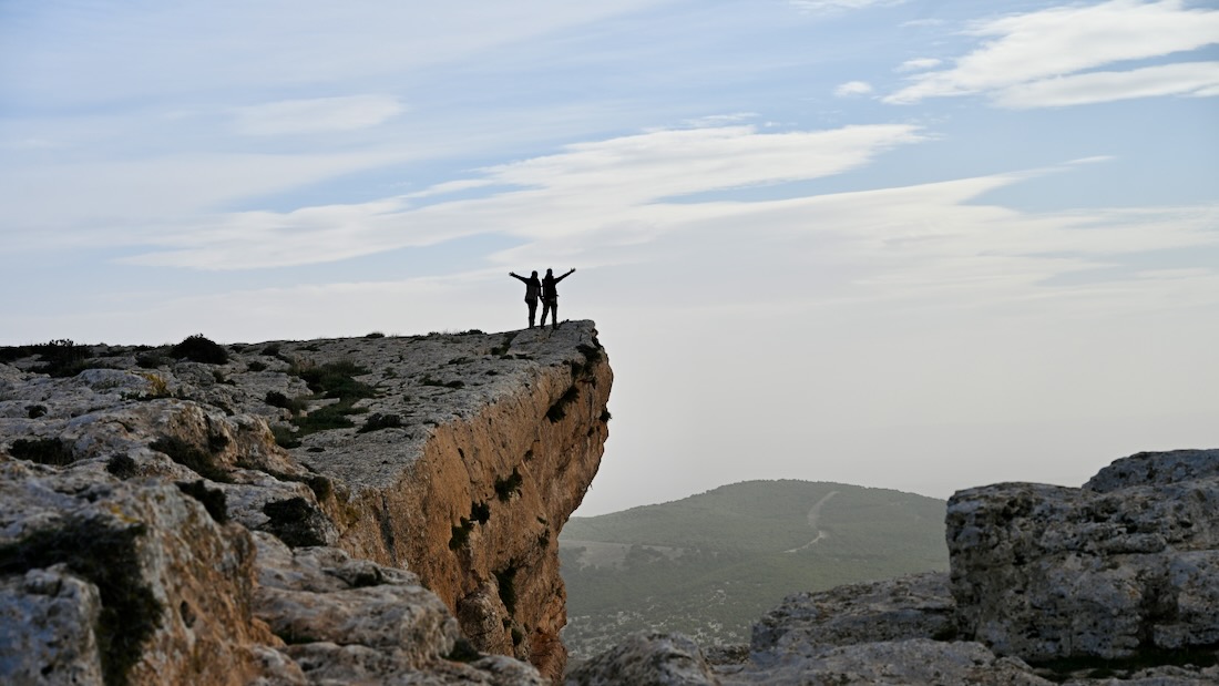 Melanie und Ben auf dem Table of Jugurtha