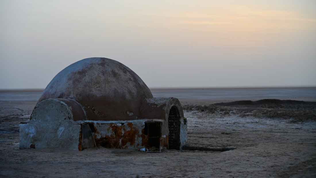 Star Wars Lars Homestead auf dem Chott el Djerid in Tunesien