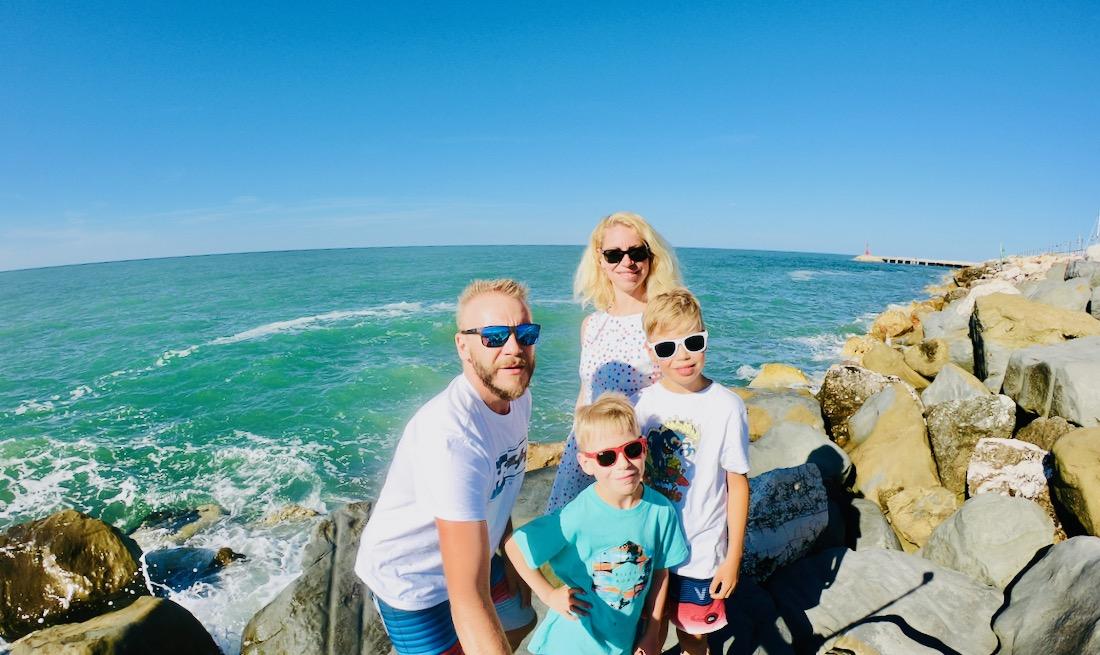 Angekommen am Mittelmeer auf unserem Roadtrip