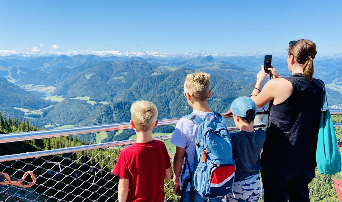 Aussicht Steinplatte