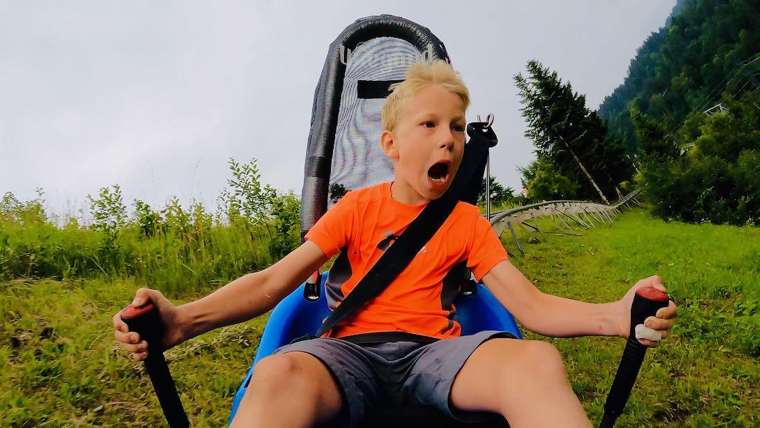 Ben im Alpin Coaster Golm im Montafon