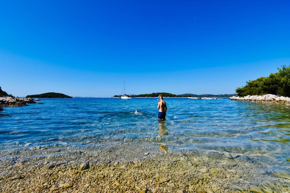 Ben und Flo in der Bucht von Ivinj