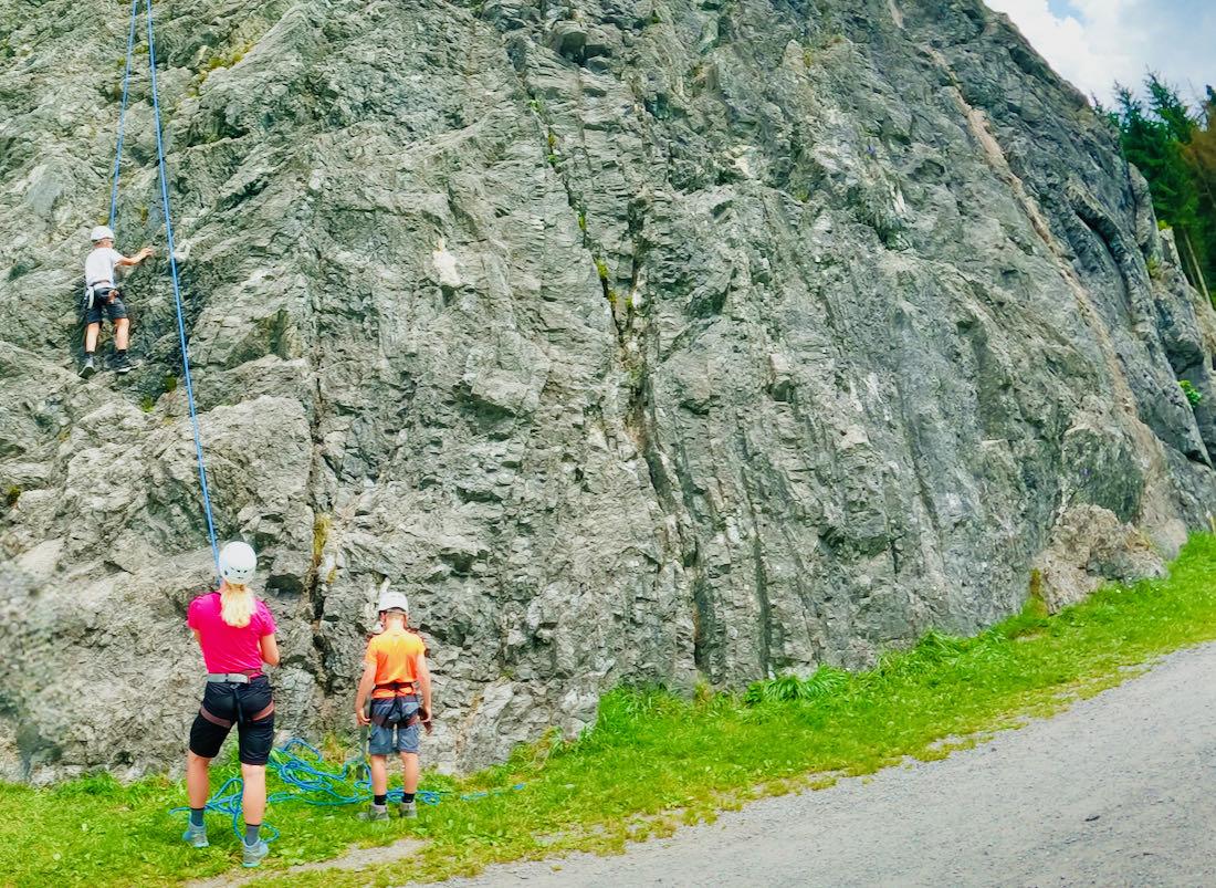 Kletterkurs Flo im Felsen