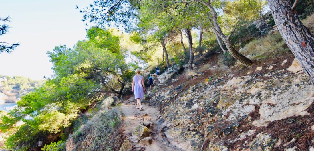 Klettern am Platja Portals vells auf Mallorca