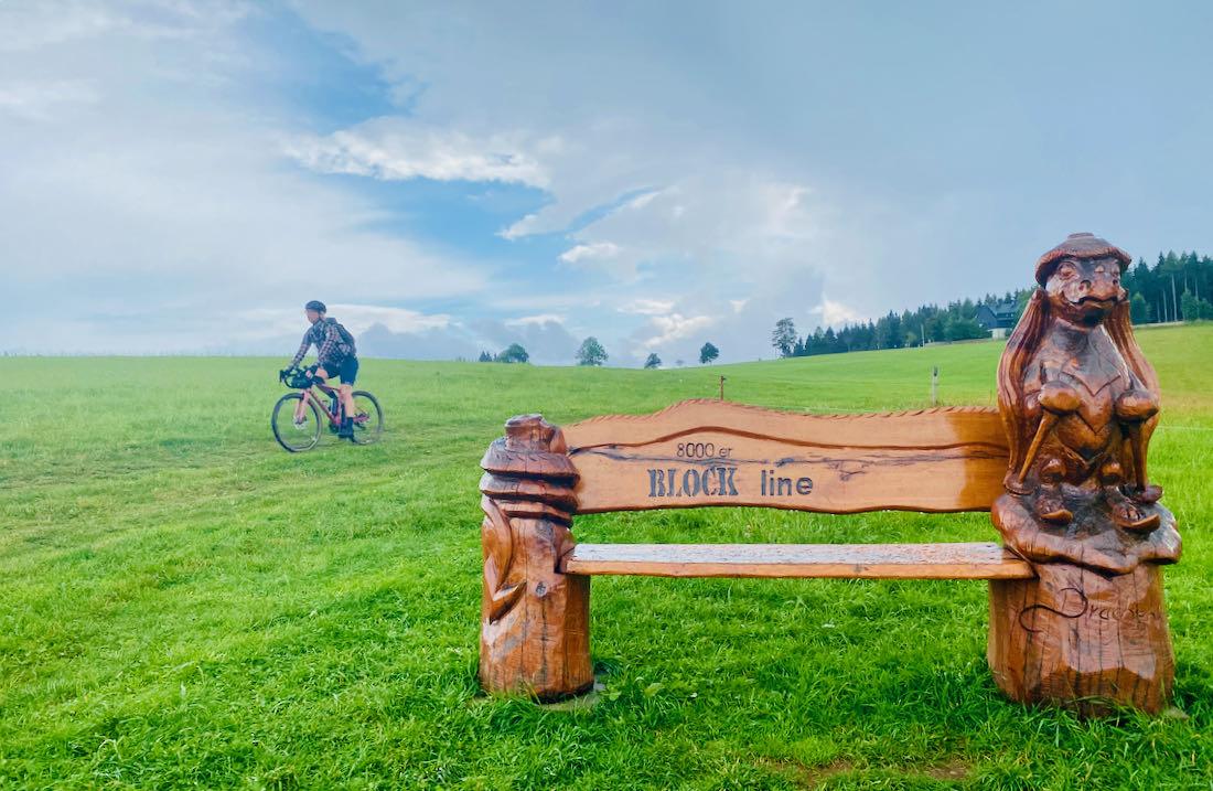 Melanie auf der Blockline