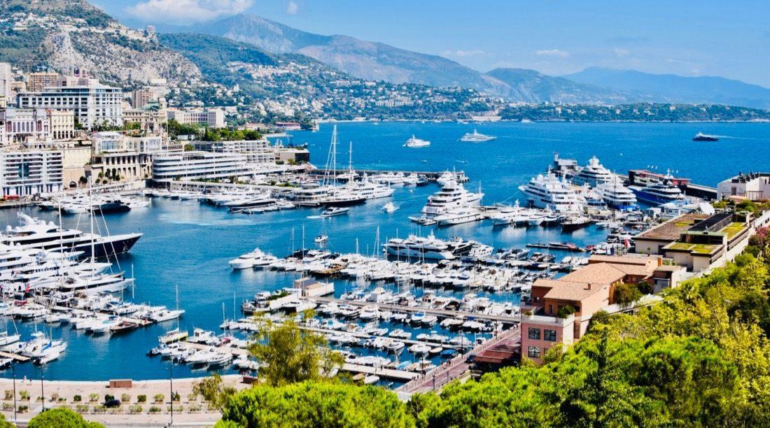 Monaco Hafen Überblick