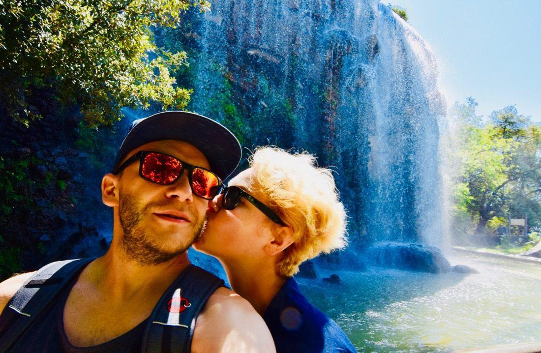 Nizza Wasserfall Thomas und Melanie