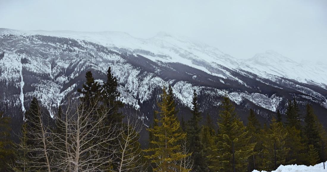 Rocky Mountains in Kanada im Winter