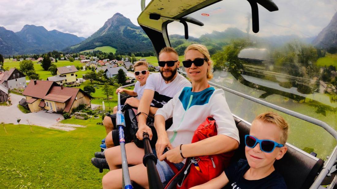 Fravely in der Seilbahn Tauplitzalm