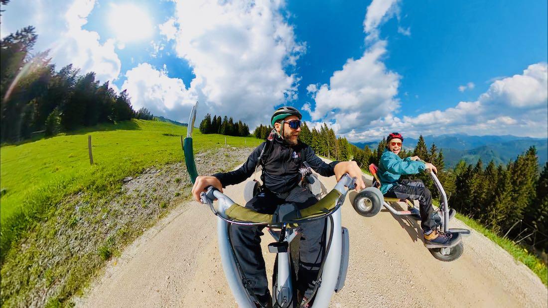 Thomas und Flo beim Mountaincart auf der Gemeindealpe